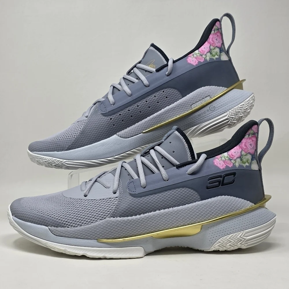 Under Armour Stephen Curry 7 Chinese New Year Floral Men Size 13 3021258-103 New